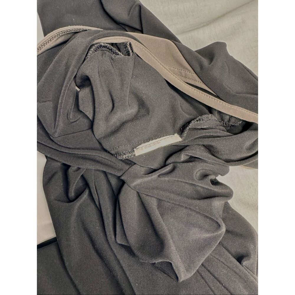 Joseph Ribkoff black and gray 3/4 sleeve draped ruching dress size 8 - Picture 10 of 10